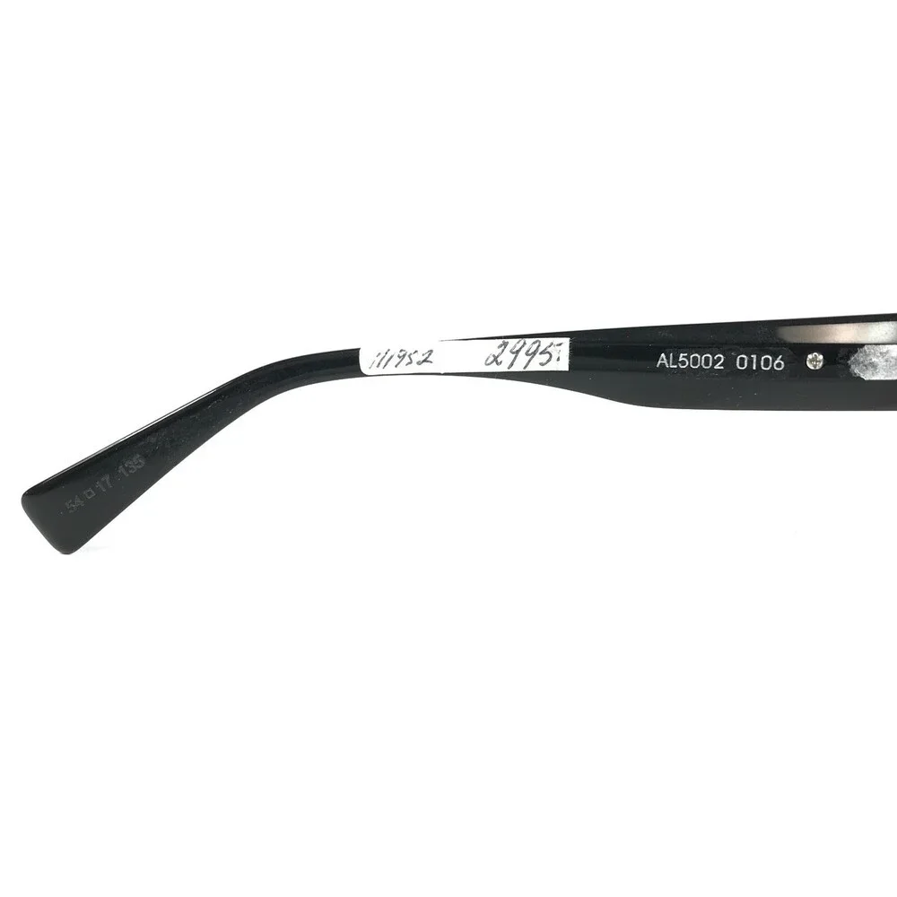 Alain Mikli Eyeglasses Frames AL5002 0106 Shiny Black Square Thick Rim 54-17-135